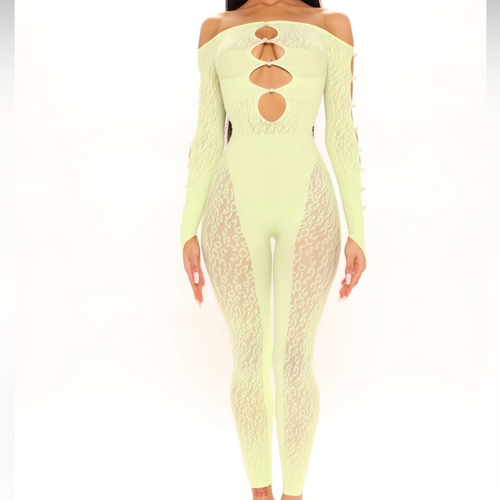 Sierra seamless jumpsuit -lime